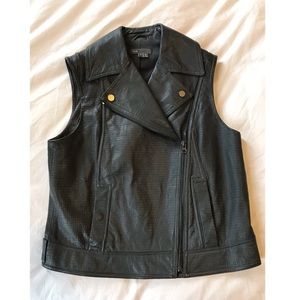 Vince Leather Vest size small